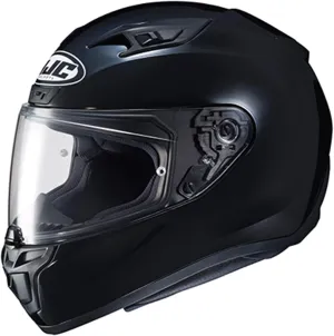 HJC i10 Solid Natural Motorcycle Helmet, DOT Approved (Black, Large)