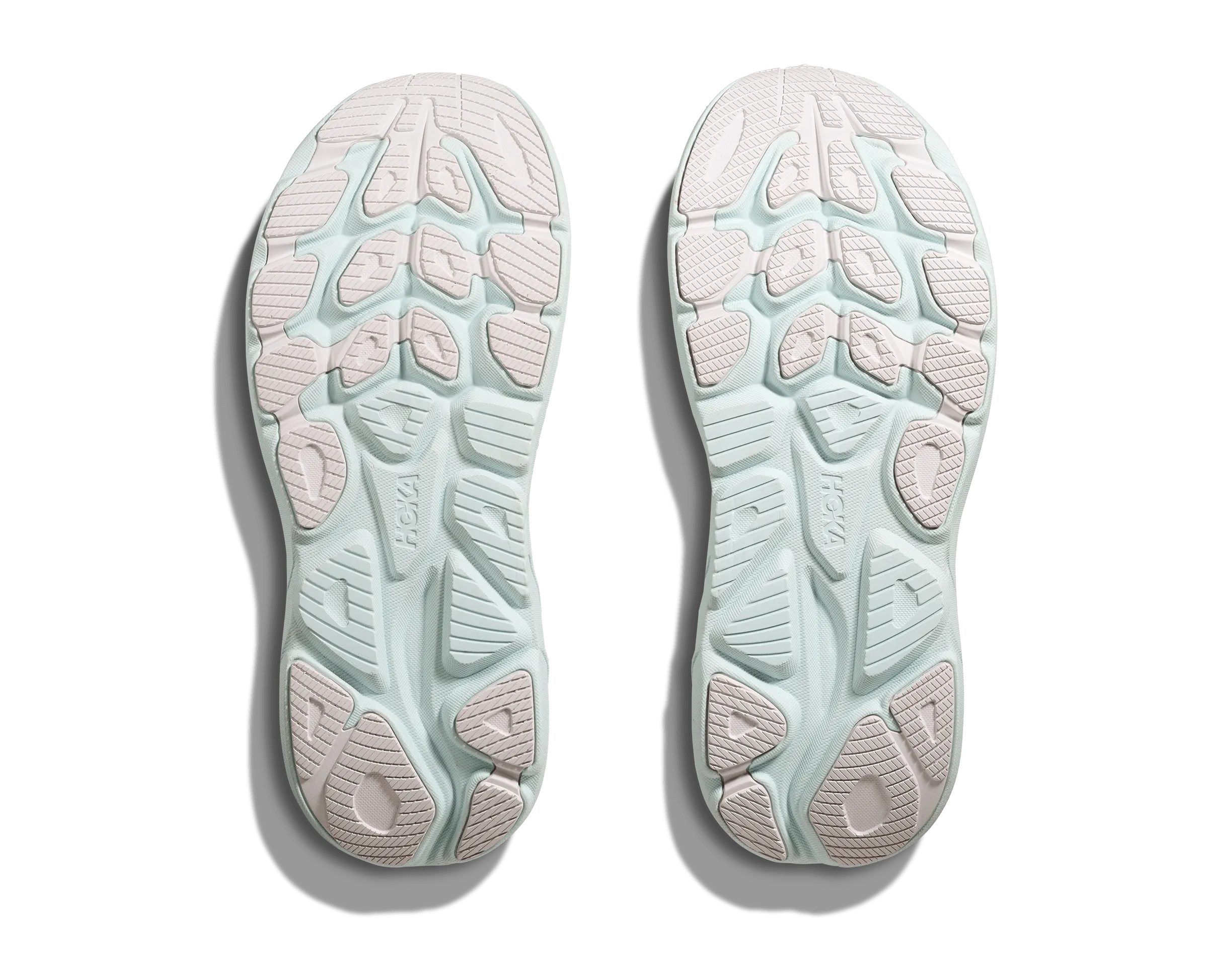 HOKA Women Clifton 10 Wide - White / Cielo Blue