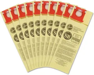 Hoover Vacuum Cleaner Bags for Insight Upright Vacs, Pack of 10, White, Type SB Allergen Filtration, Part # AH10170, Hoover Vacuum Bags Refill
