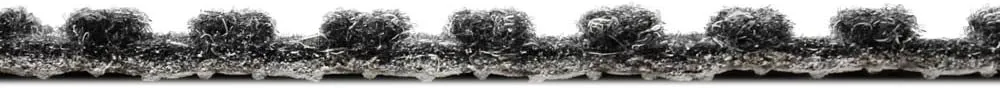 House, Home and More Heavy-Duty Ribbed Indoor Outdoor Carpet with Rubber Marine Backing - Charcoal Black - 6 Feet X 30 Feet