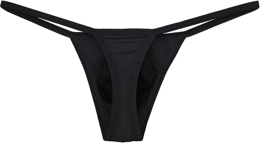 IKINGSKY Men's Pouch Thong Underwear Sexy Low Rise Bulge Underwear
