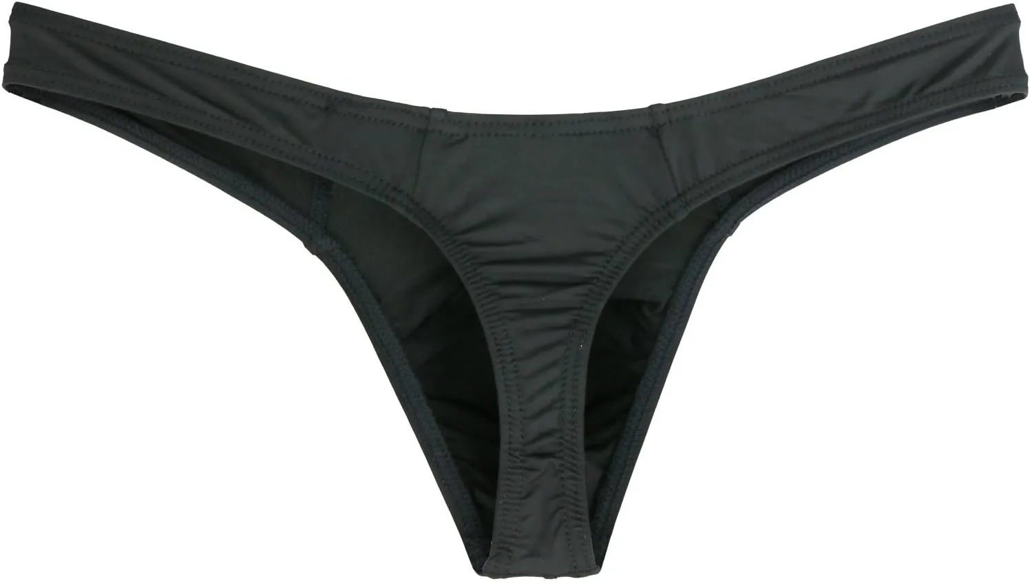 IKINGSKY Men's Silky Thong Sexy T-Back Mens Underwear Low Rise Stretch Underpanties