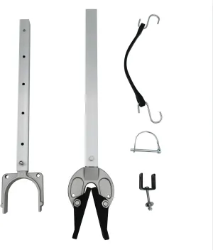 ISURE MARINE Transom Saver, Adjustable Transom Saver from 23" to 35", Boat Motor Support with Heavy-Duty Composite Head Holds Engine , Fit for Roller and Trailer