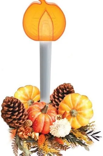 Jokari 4pk of Clip On Pumpkin Window Candle Toppers for Electric, Battery or Solar Operated Candles. Turn Standard Size Flameless Light Into Festive Holiday Decorations and Displays to Spread Cheer