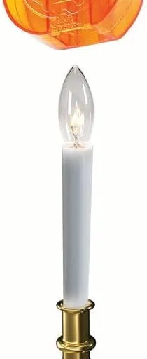 Jokari 4pk of Clip On Pumpkin Window Candle Toppers for Electric, Battery or Solar Operated Candles. Turn Standard Size Flameless Light Into Festive Holiday Decorations and Displays to Spread Cheer