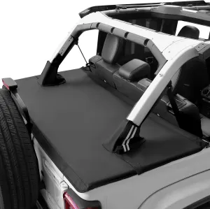 JOYTUTUS Tonneau Cover 4 Door Compatible with Wrangler JLU, Trunk Cargo Cover Tailgate Cover JL Accessories for 2018-2025 Wrangler JL Unlimited