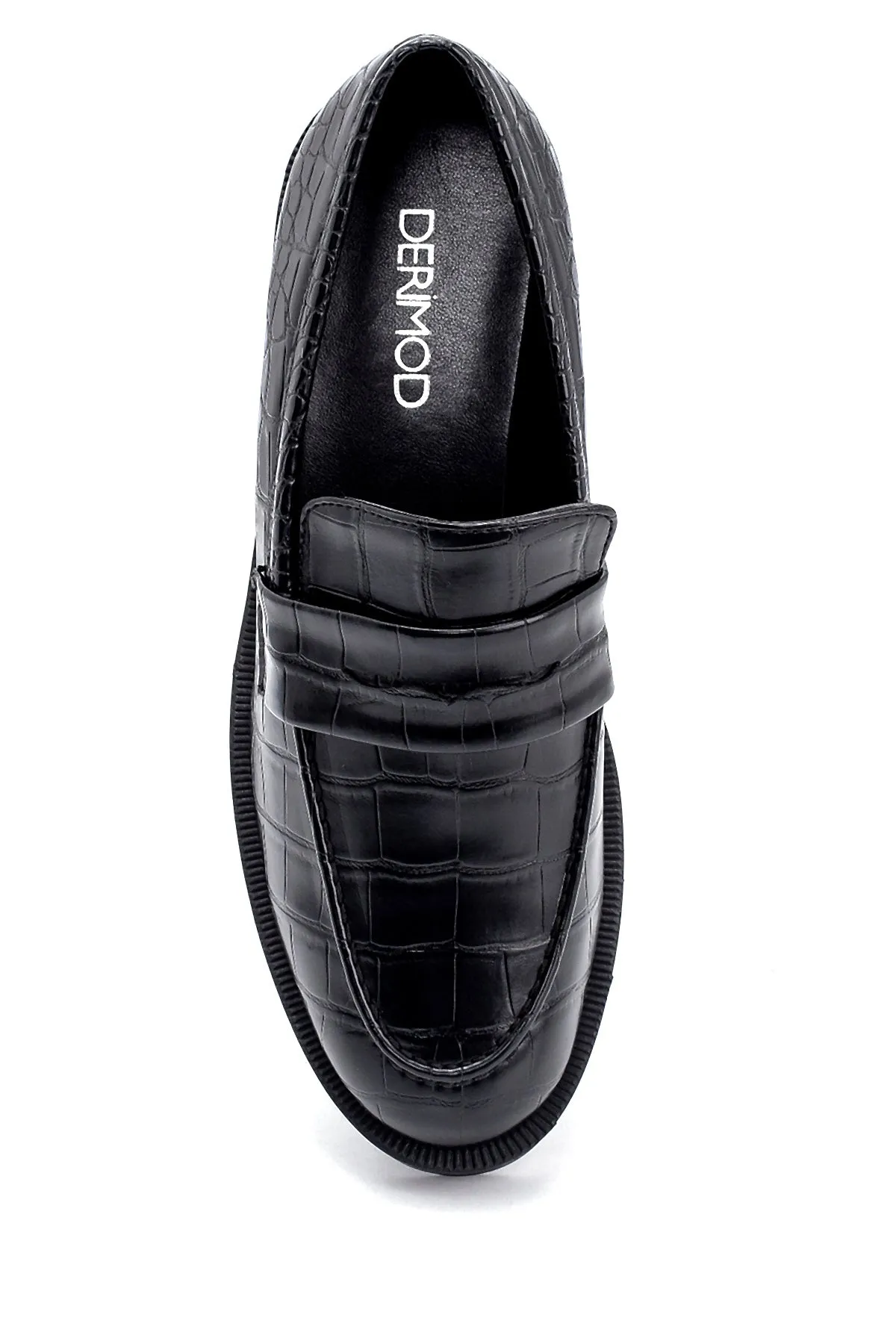 Kadın Kroko Desenli Loafer