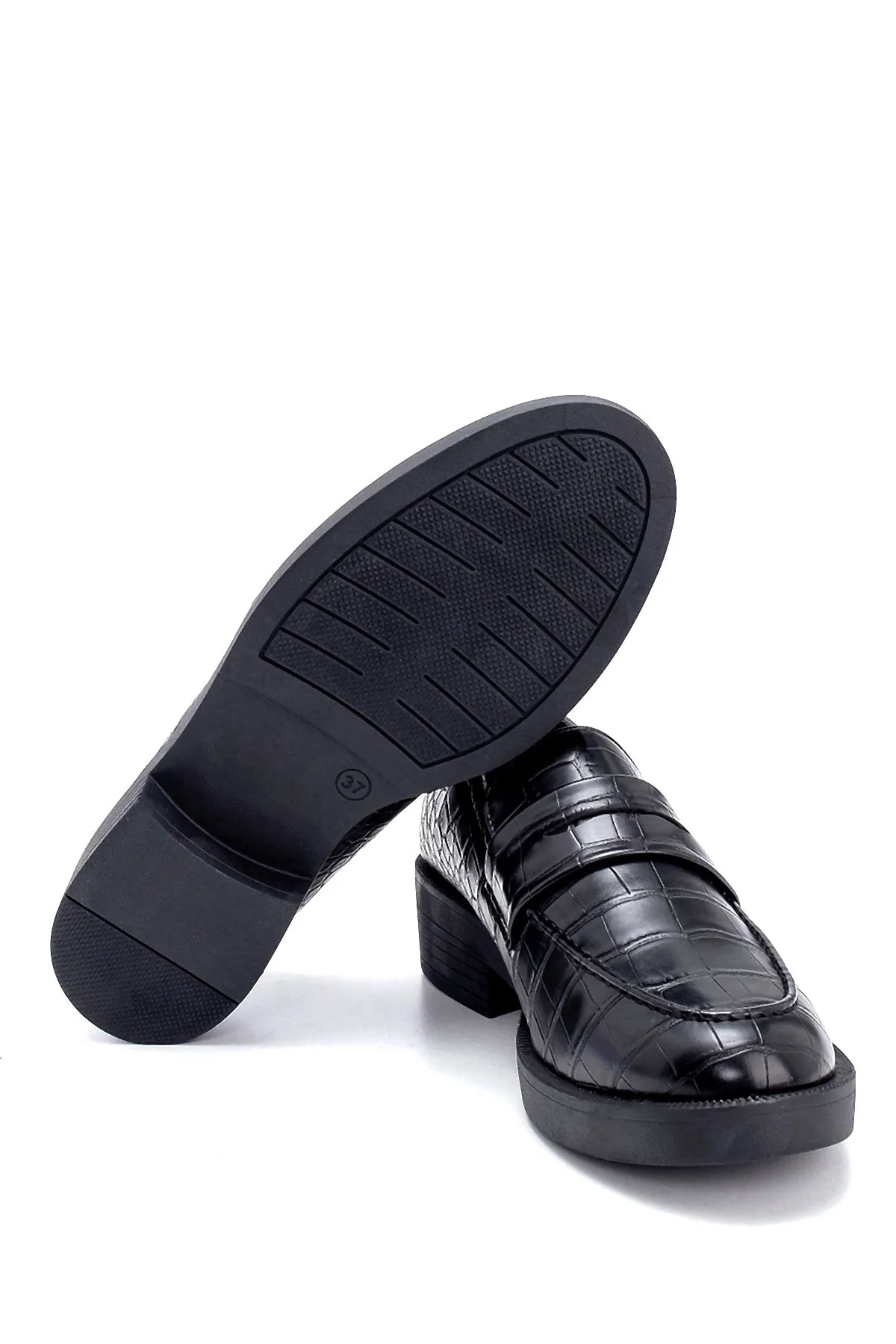 Kadın Kroko Desenli Loafer