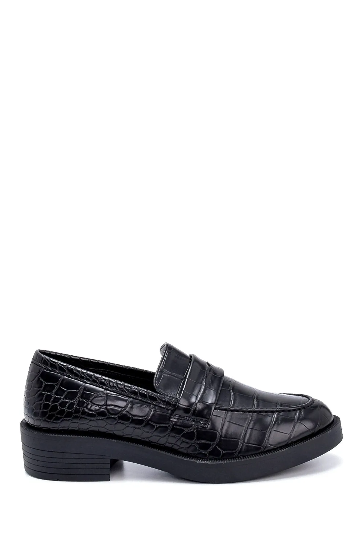 Kadın Kroko Desenli Loafer
