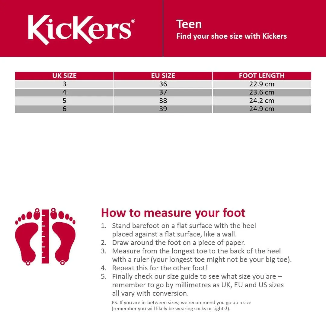 Kickers Boy's Fragma Lace Up Black Leather Shoes