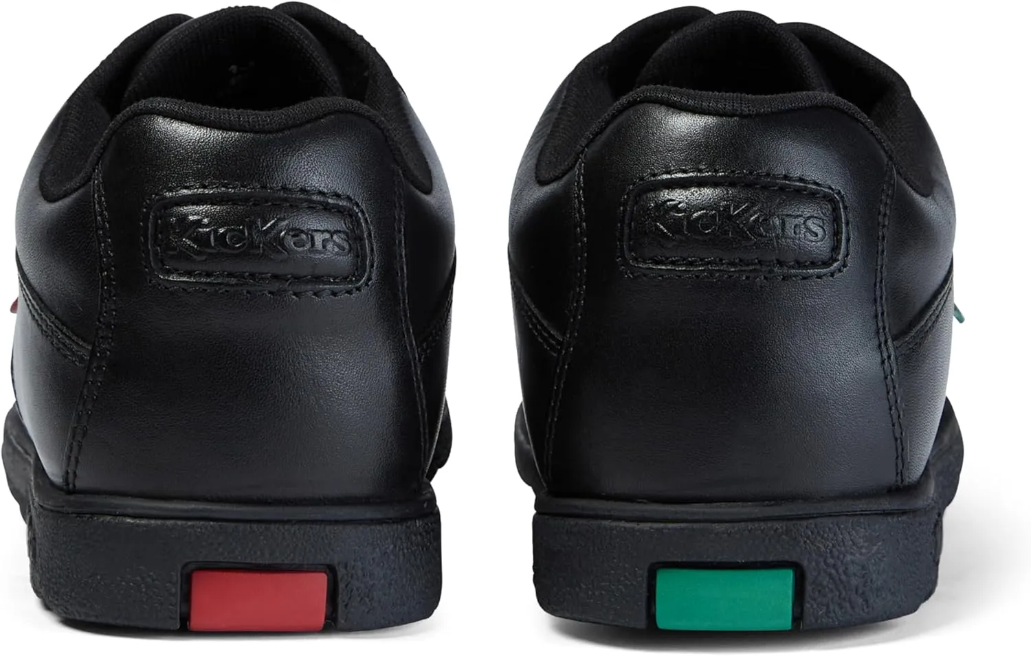 Kickers Boy's Fragma Lace Up Black Leather Shoes