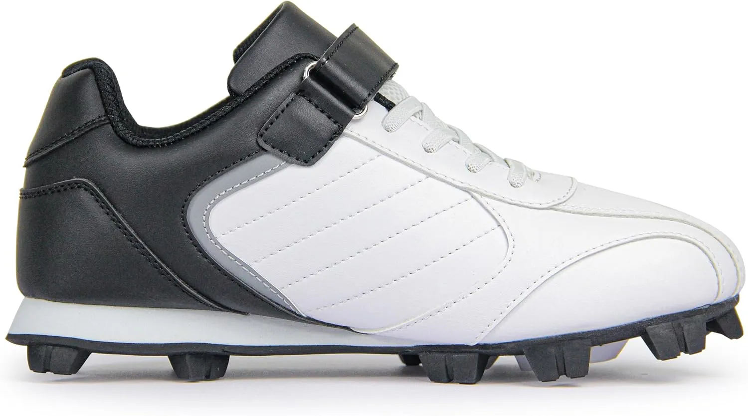 Kids Baseball Cleats - Youth Rubber Molded Softball Cleat - Boys Girls Low Top Athletic Shoes