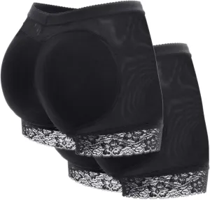KIWI RATA Womens Seamless Butt Lifter Padded Lace Panties Enhancer Underwear