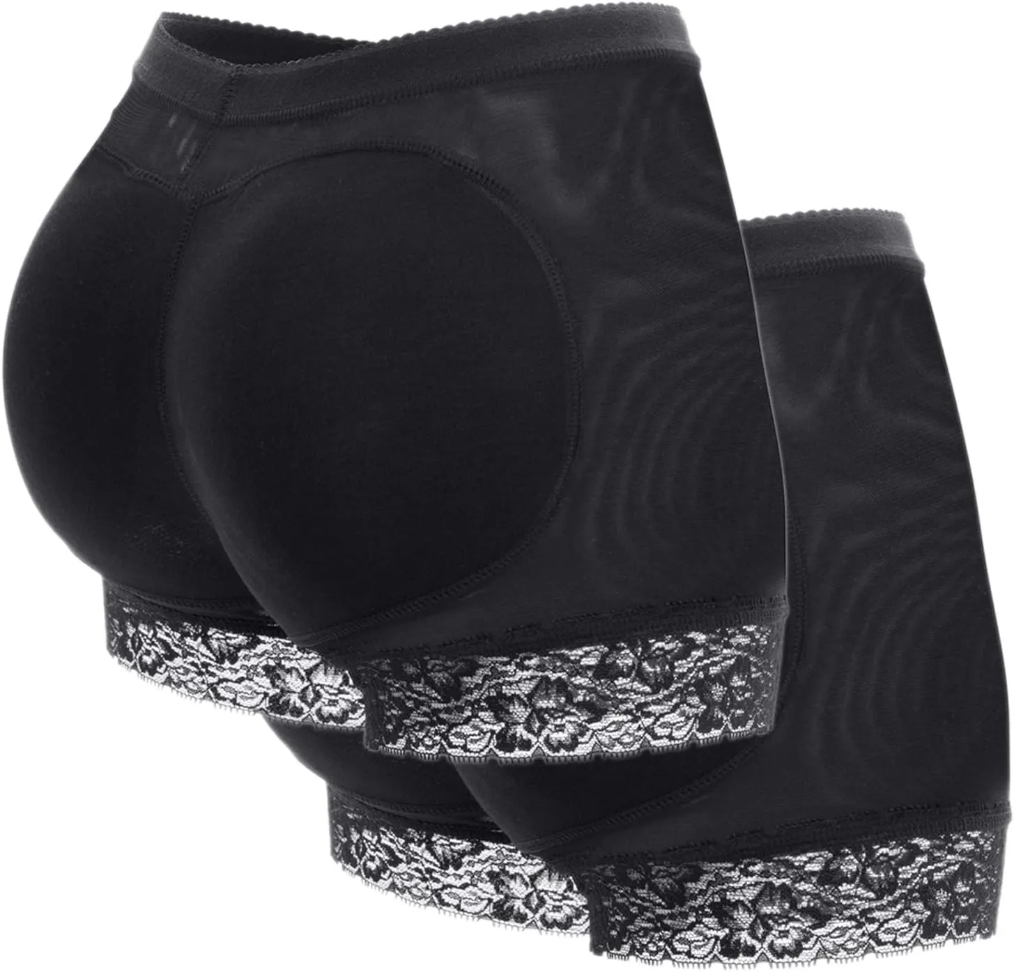 KIWI RATA Womens Seamless Butt Lifter Padded Lace Panties Enhancer Underwear