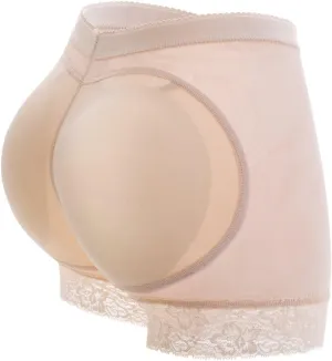 KIWI RATA Womens Seamless Butt Lifter Padded Lace Panties Enhancer Underwear