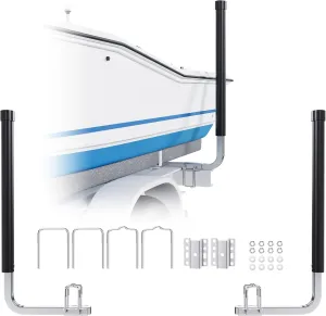 KUAFU Boat Trailer Guide Poles with PVC Pipes for Ski Boat Fishing Boat or Sailboat Trailer Compatible with Frames up to 3" w x 4-1/4" H