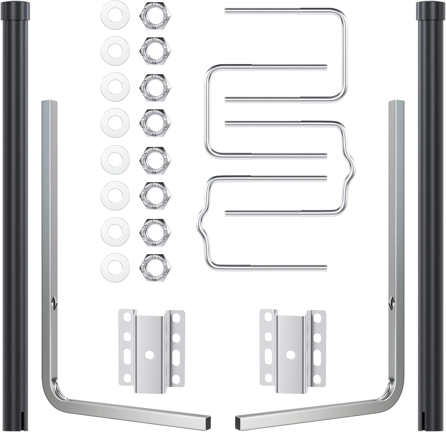 KUAFU Boat Trailer Guide Poles with PVC Pipes for Ski Boat Fishing Boat or Sailboat Trailer Compatible with Frames up to 3" w x 4-1/4" H