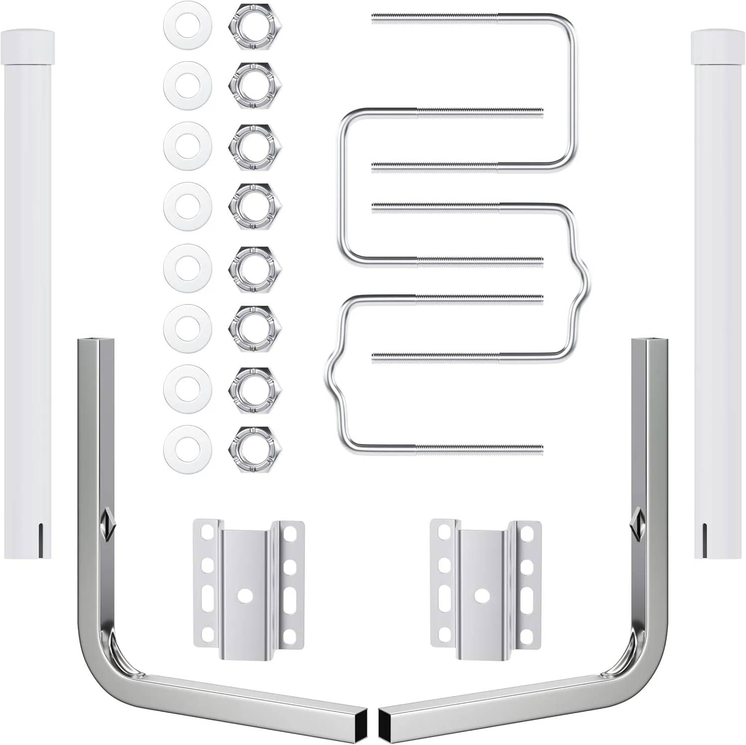 KUAFU Boat Trailer Guide Poles with PVC Pipes for Ski Boat Fishing Boat or Sailboat Trailer Compatible with Frames up to 3" w x 4-1/4" H