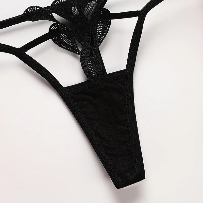 Lace Sexy Erotic Spaghetti Strap Tempting Thong Panties