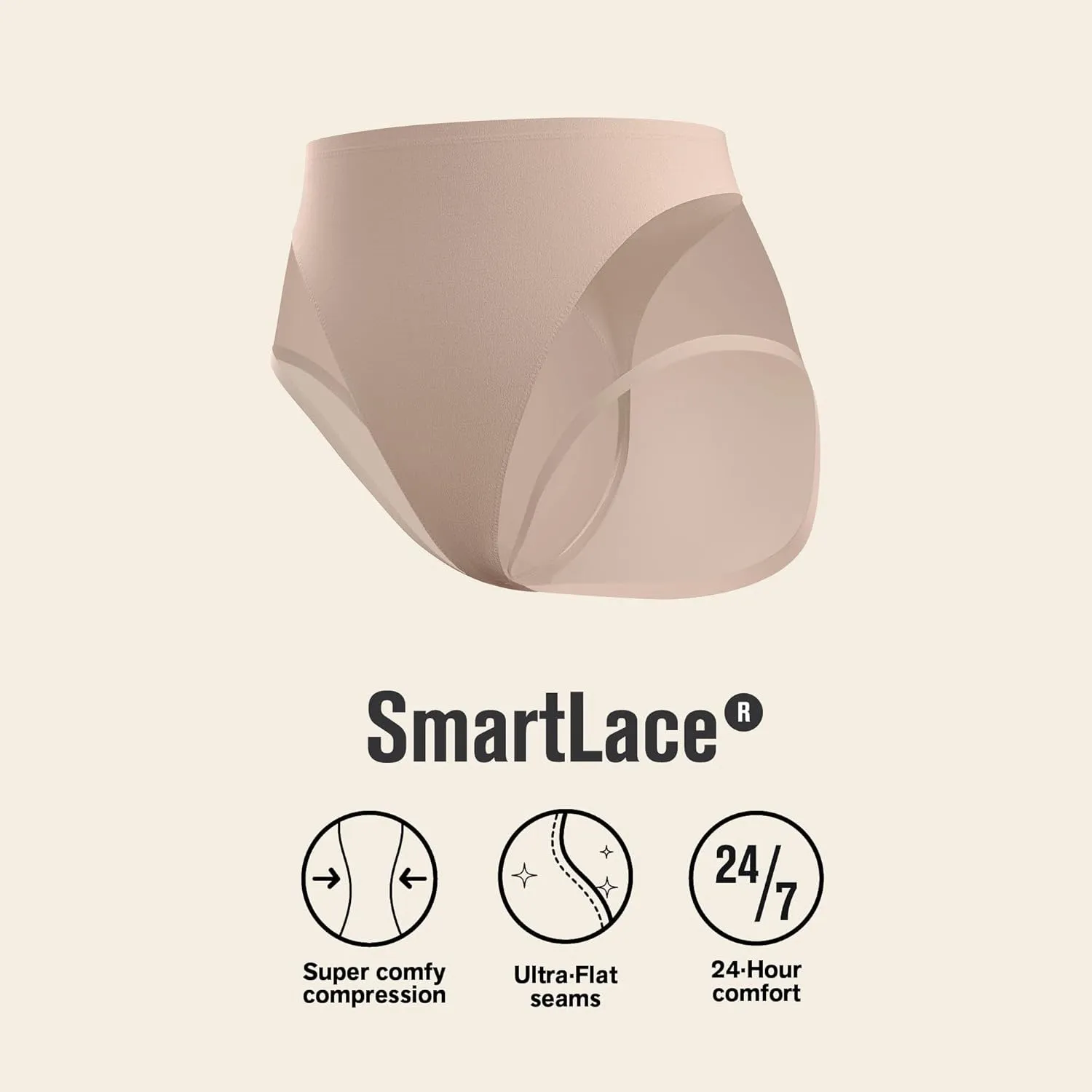 Leonisa Invisible High Waisted Tummy Control Underwear - Shapewear Panties For Women