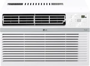 LG LW1024RSMX Window Conditioner, Wi-Fi Enabled w/Remote, 450 Sq.Ft, 4-Way Air Deflection, 3 Cooling and Fan Speeds, 115V, 10,000 BTU, White