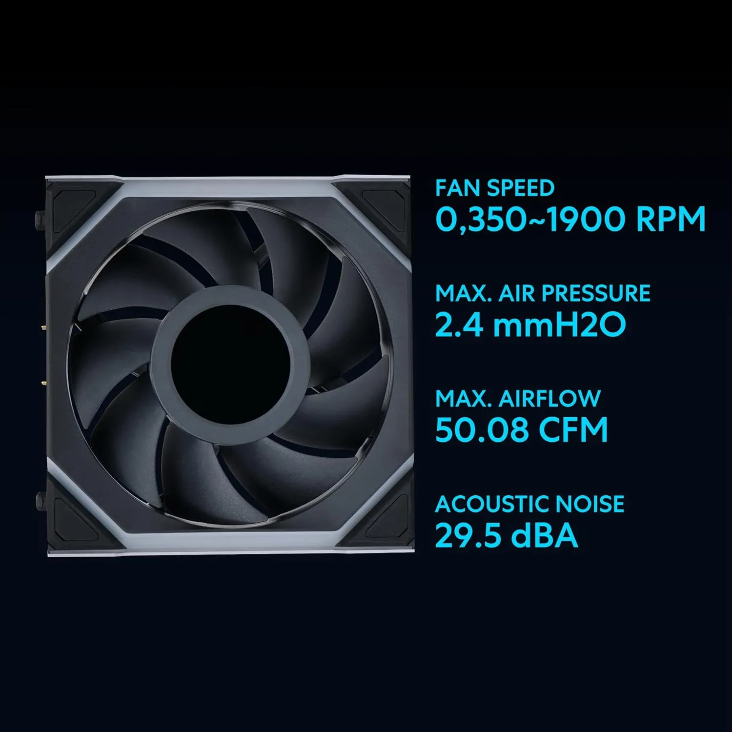 Lian Li UNI Fan SL - LCD Wireless 120 - Triple Pack - ARGB Fan - 1.6" LCD Display - 2.4 GHz Wireless Signal for RGB & Fan Control - Controller Included and Required - Black (12SLLCD1W3B)