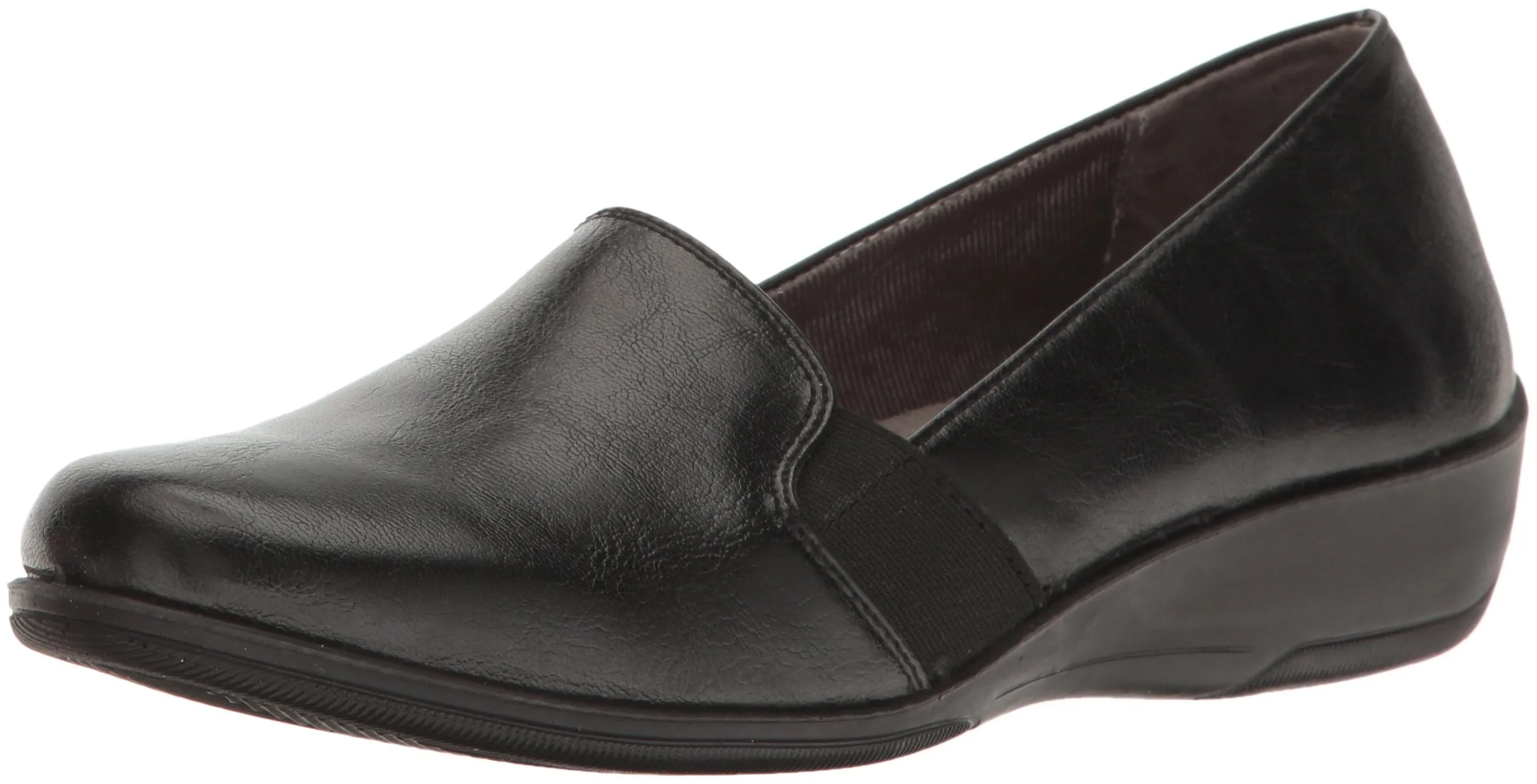 LifeStride womens Isabelle Loafer Flat, Black, 10 US