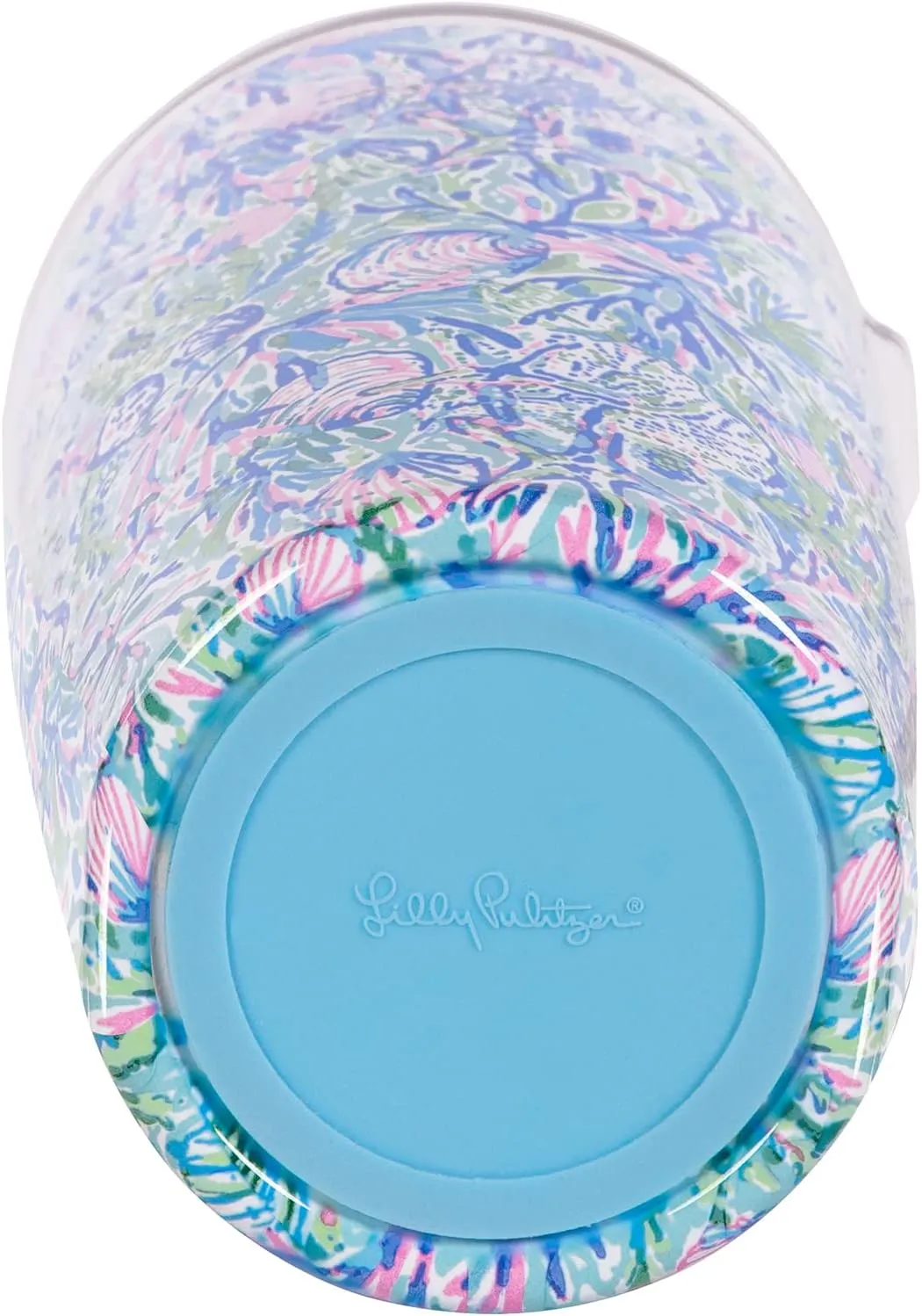Lilly Pulitzer 20 Oz Insulated Tumbler with Lid, Stainless Steel Travel Cup, Double Wall Metal Tumbler, Soleil It On Me