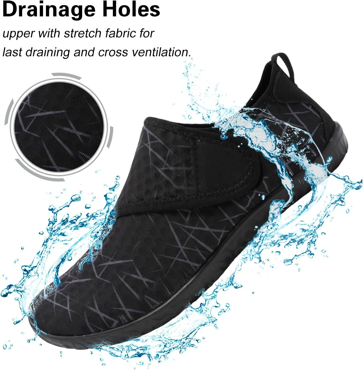Lisdwde Women Men Water Shoes Quick Dry Breathable Aqua Sock Shoe for Summer Pool Swimming Beach Diving Walking