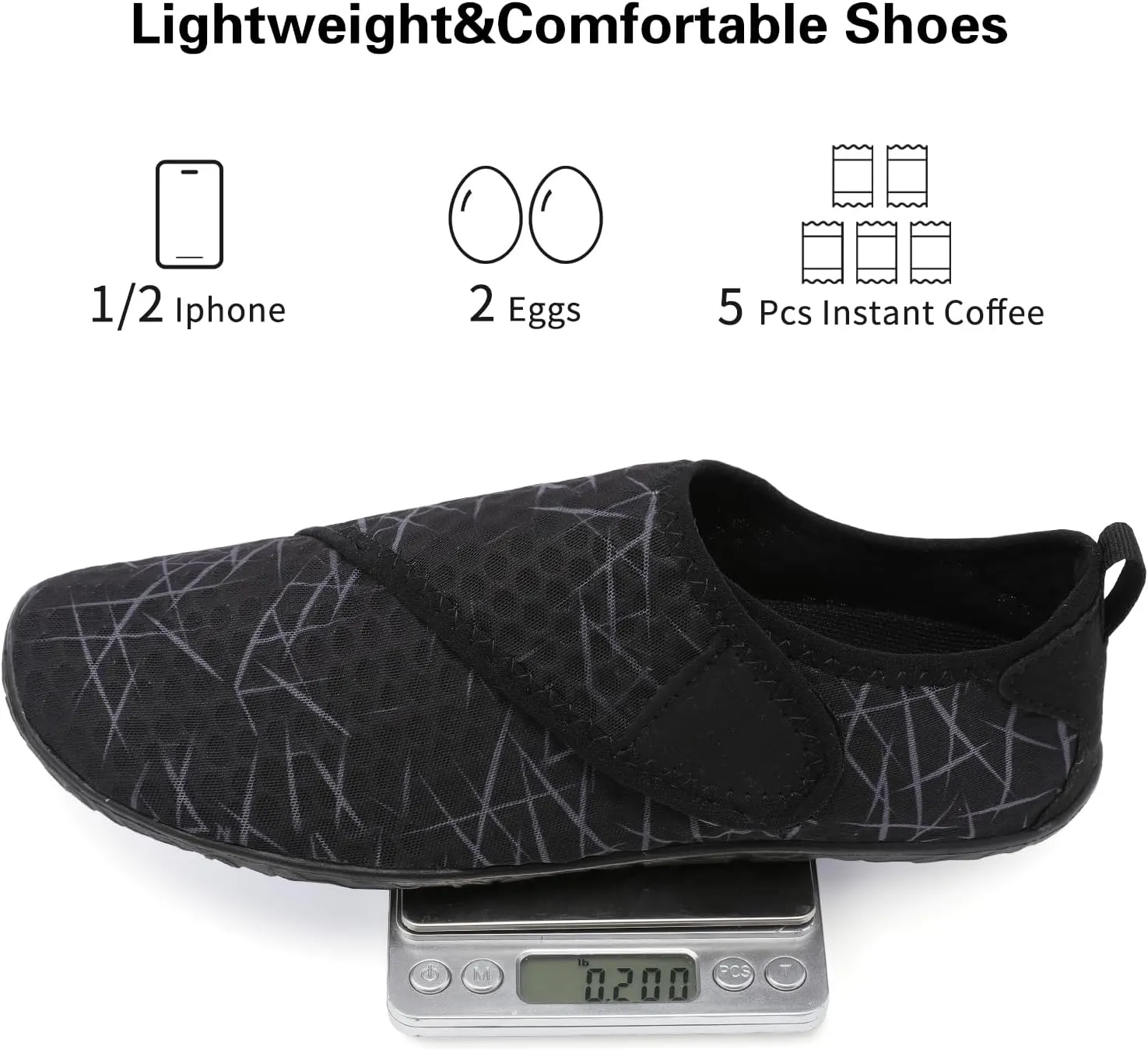 Lisdwde Women Men Water Shoes Quick Dry Breathable Aqua Sock Shoe for Summer Pool Swimming Beach Diving Walking