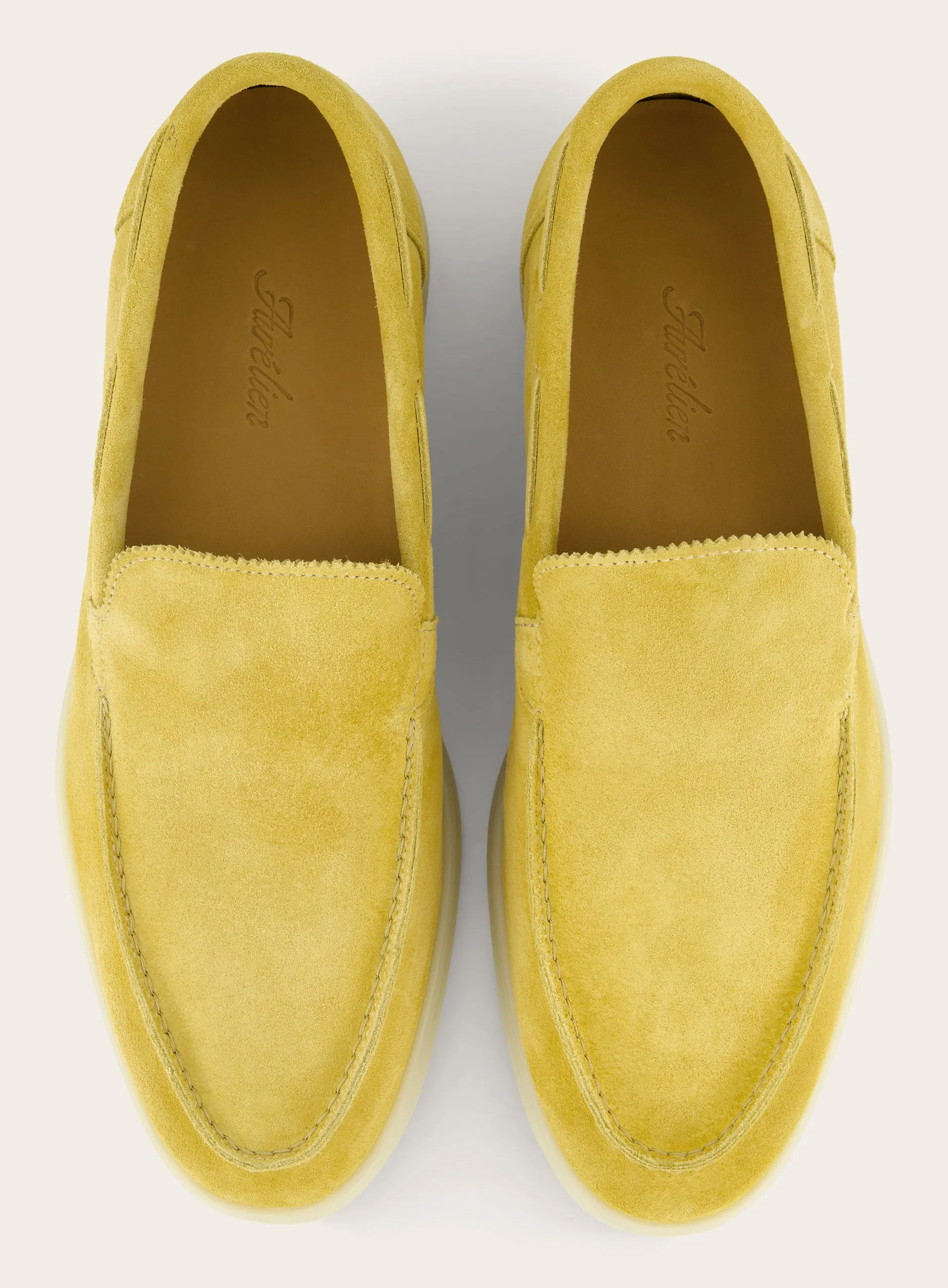 Loafers van suède