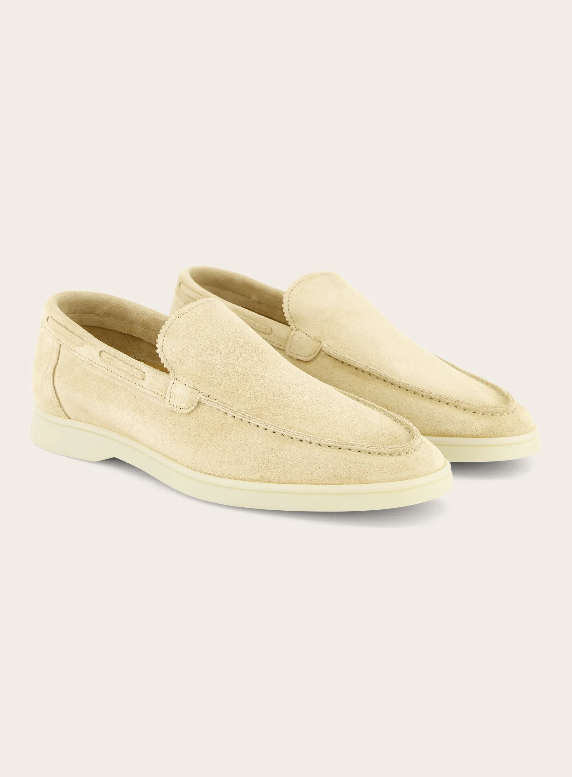 Loafers van suède