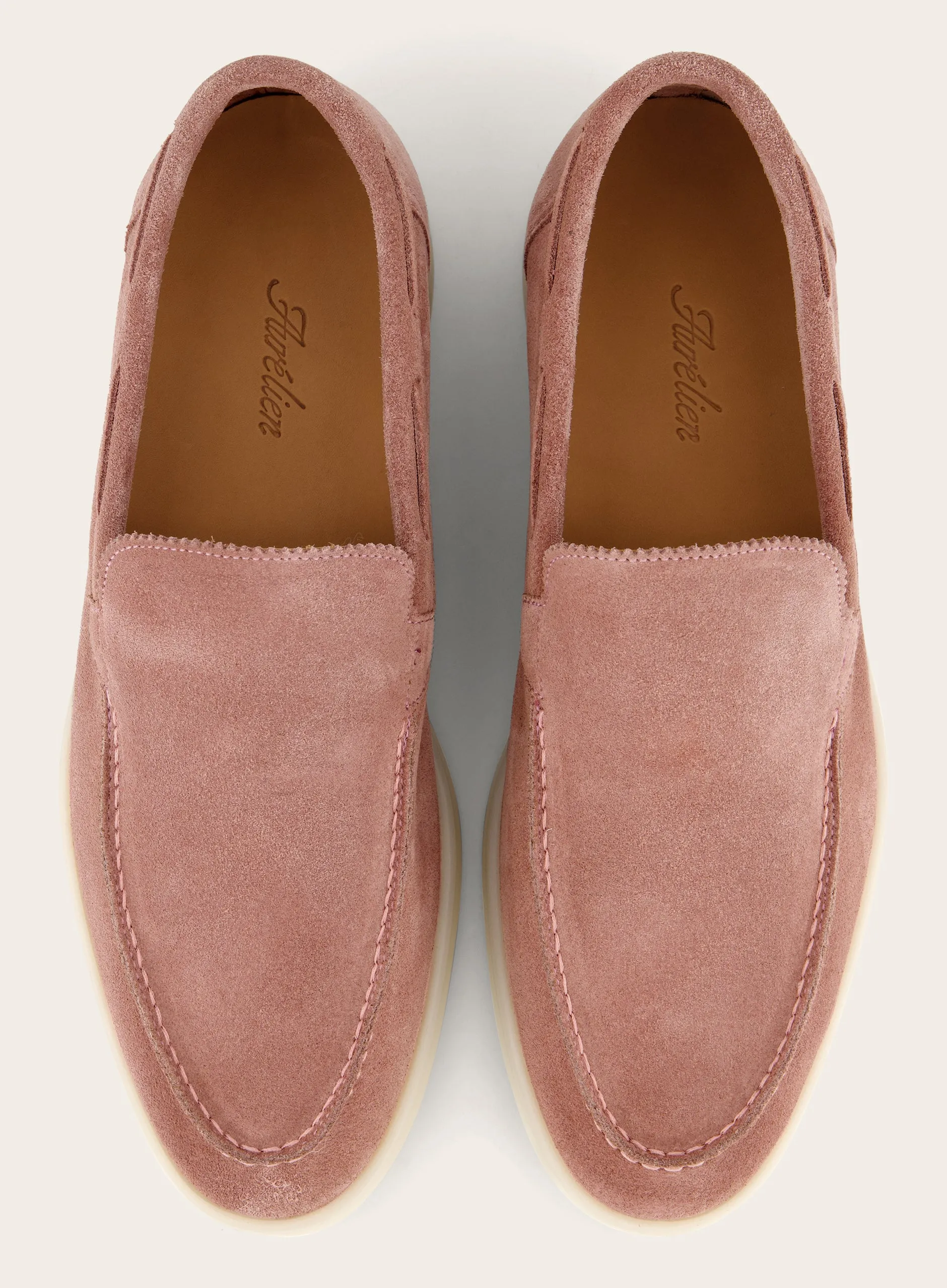 Loafers van suède