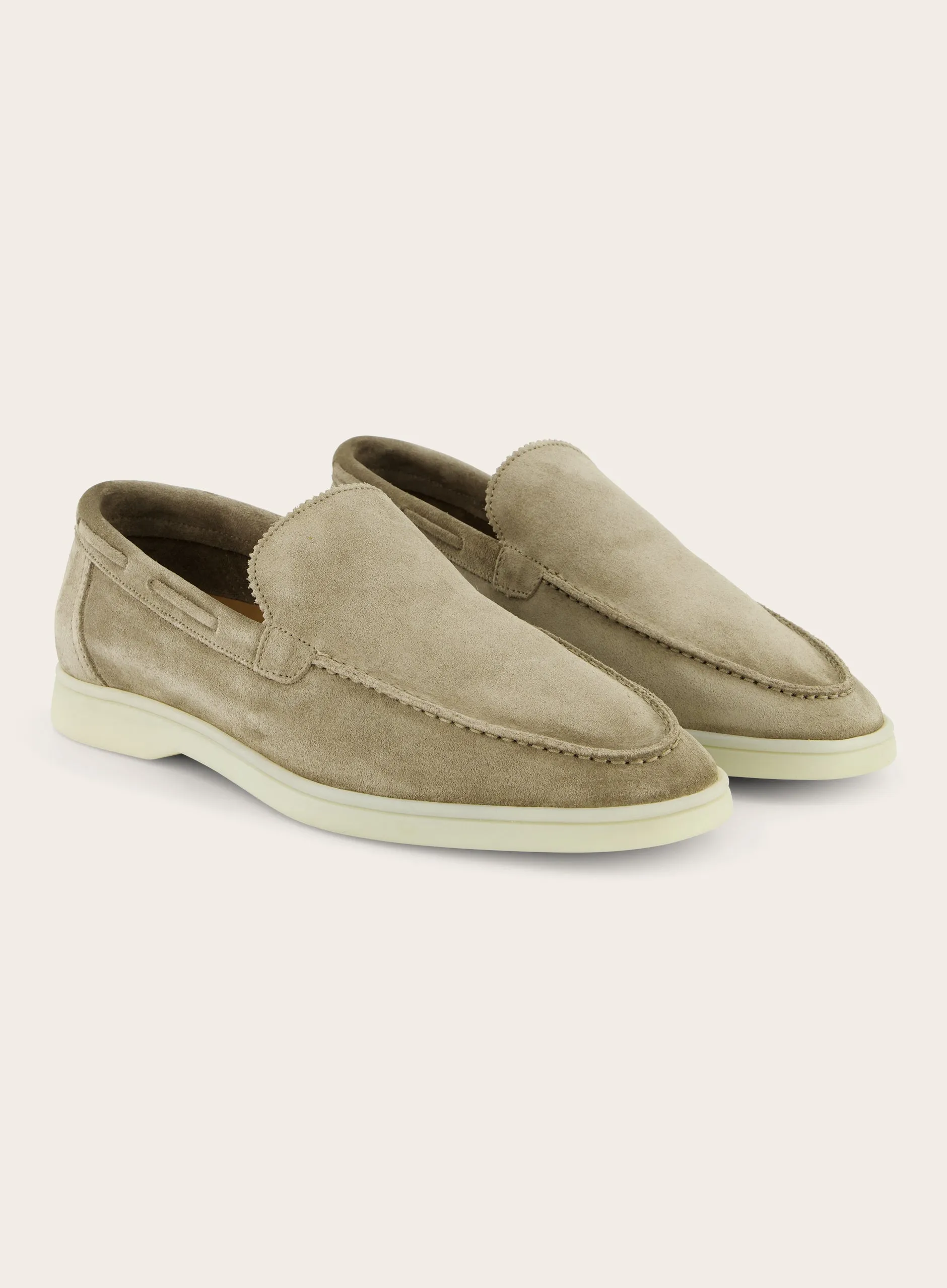 Loafers van suède