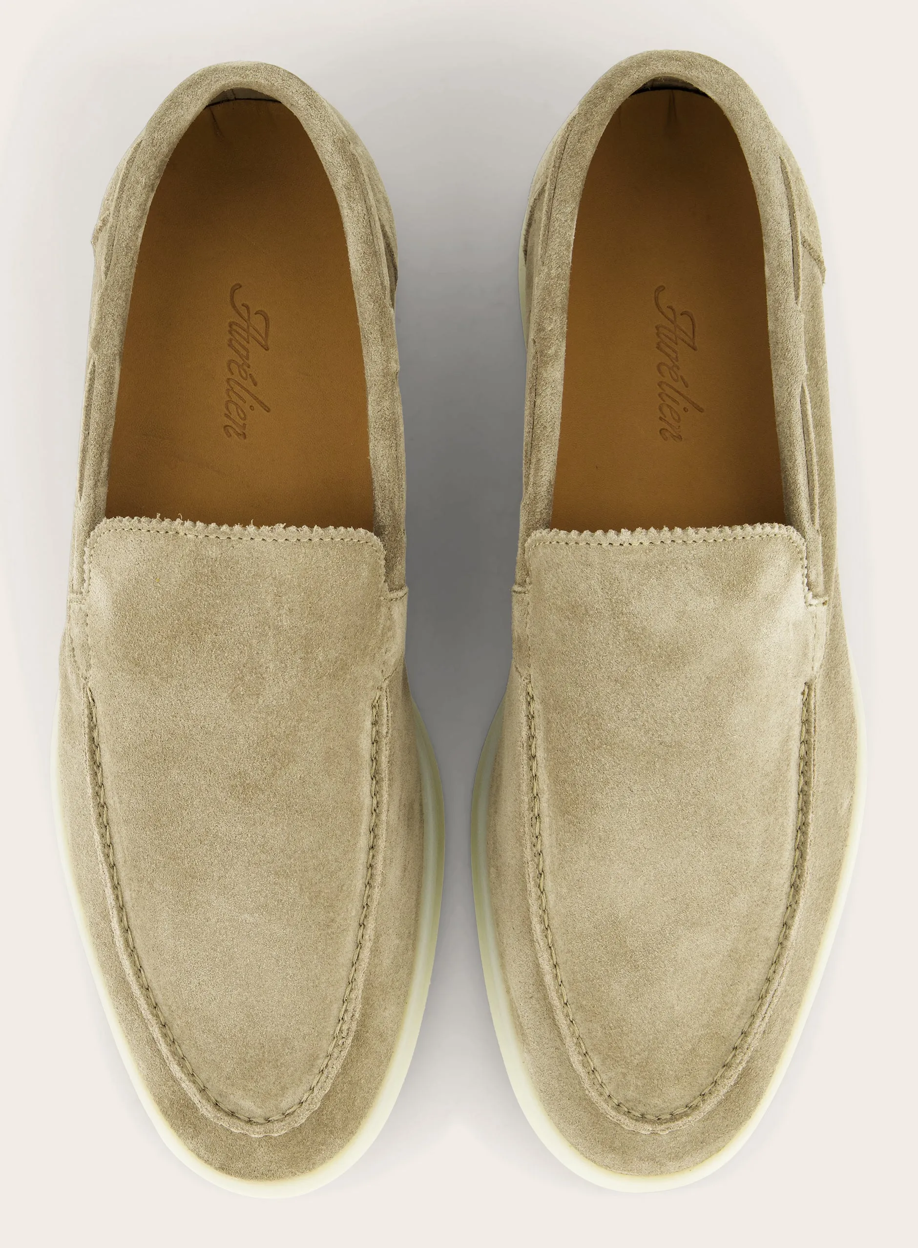 Loafers van suède