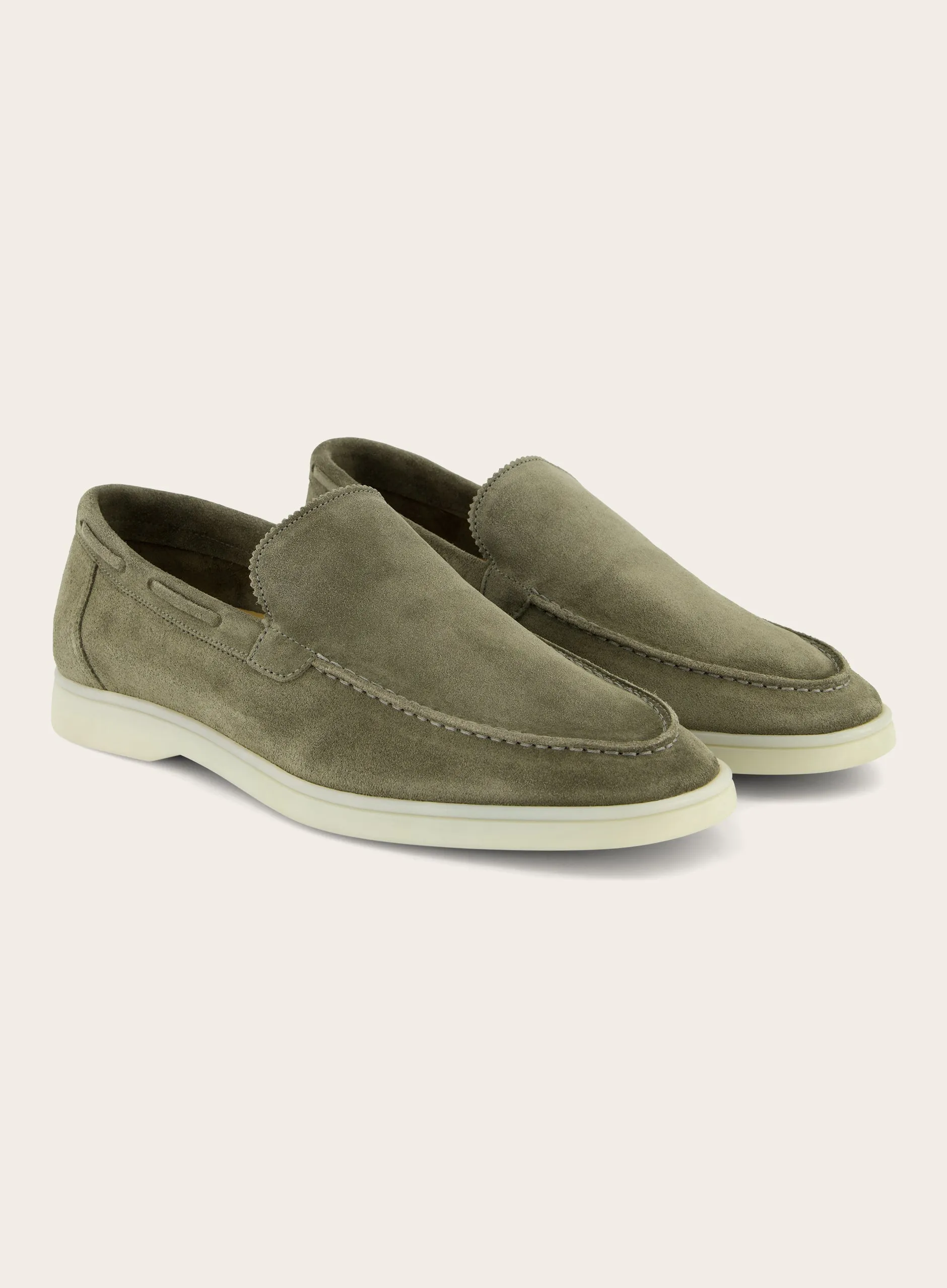 Loafers van suède