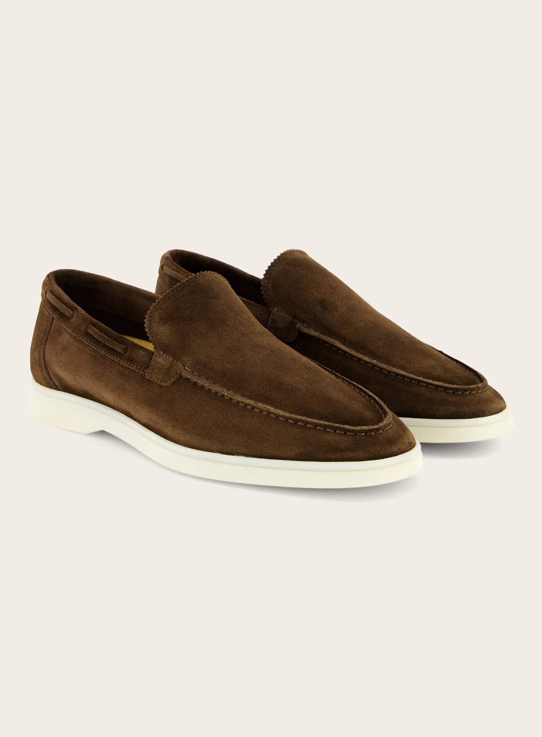 Loafers van suède