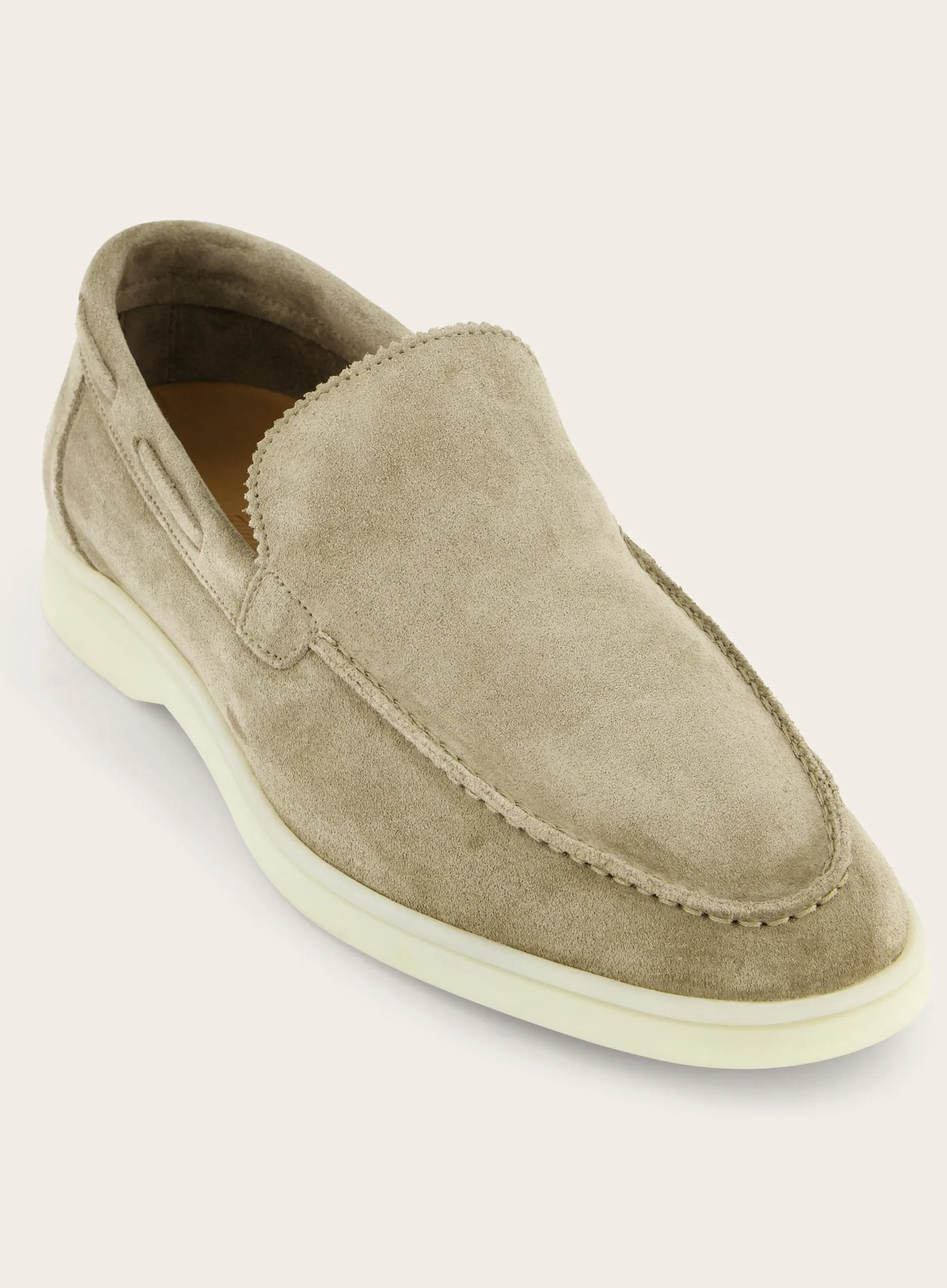 Loafers van suède