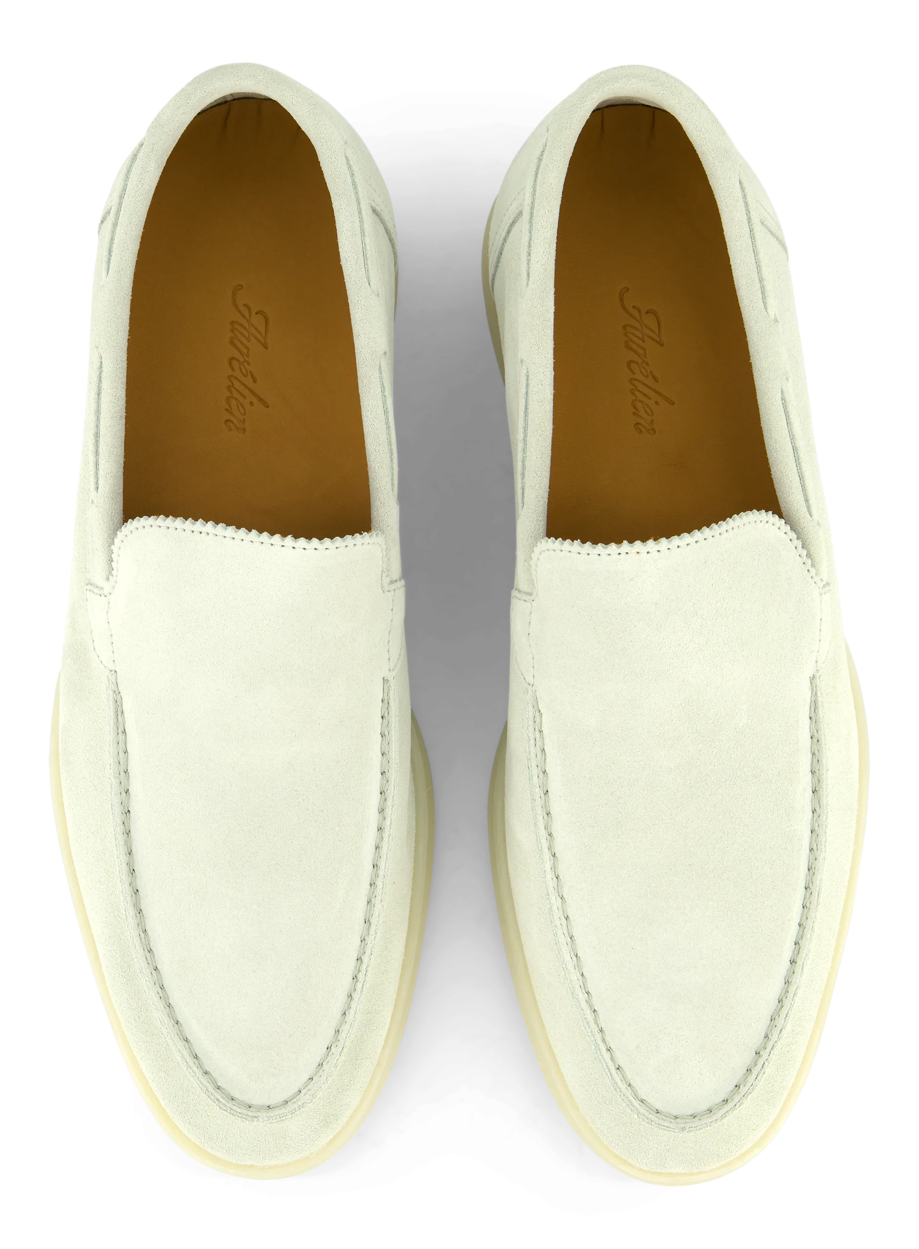 Loafers van suède