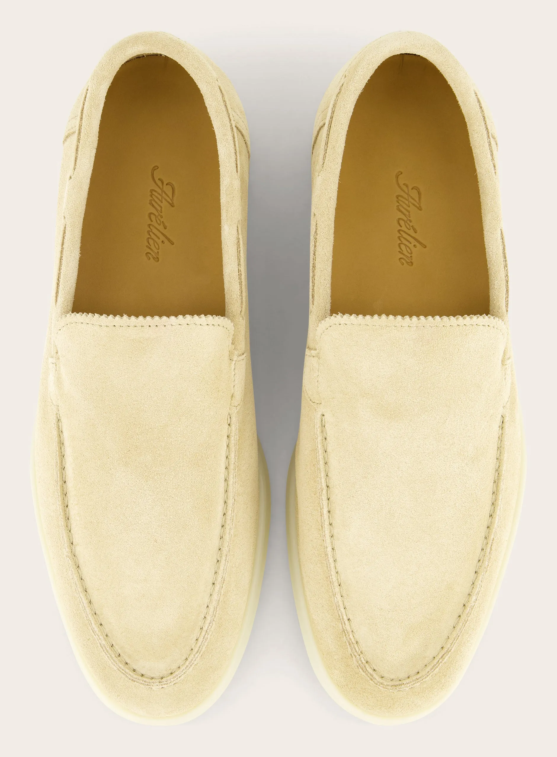 Loafers van suède