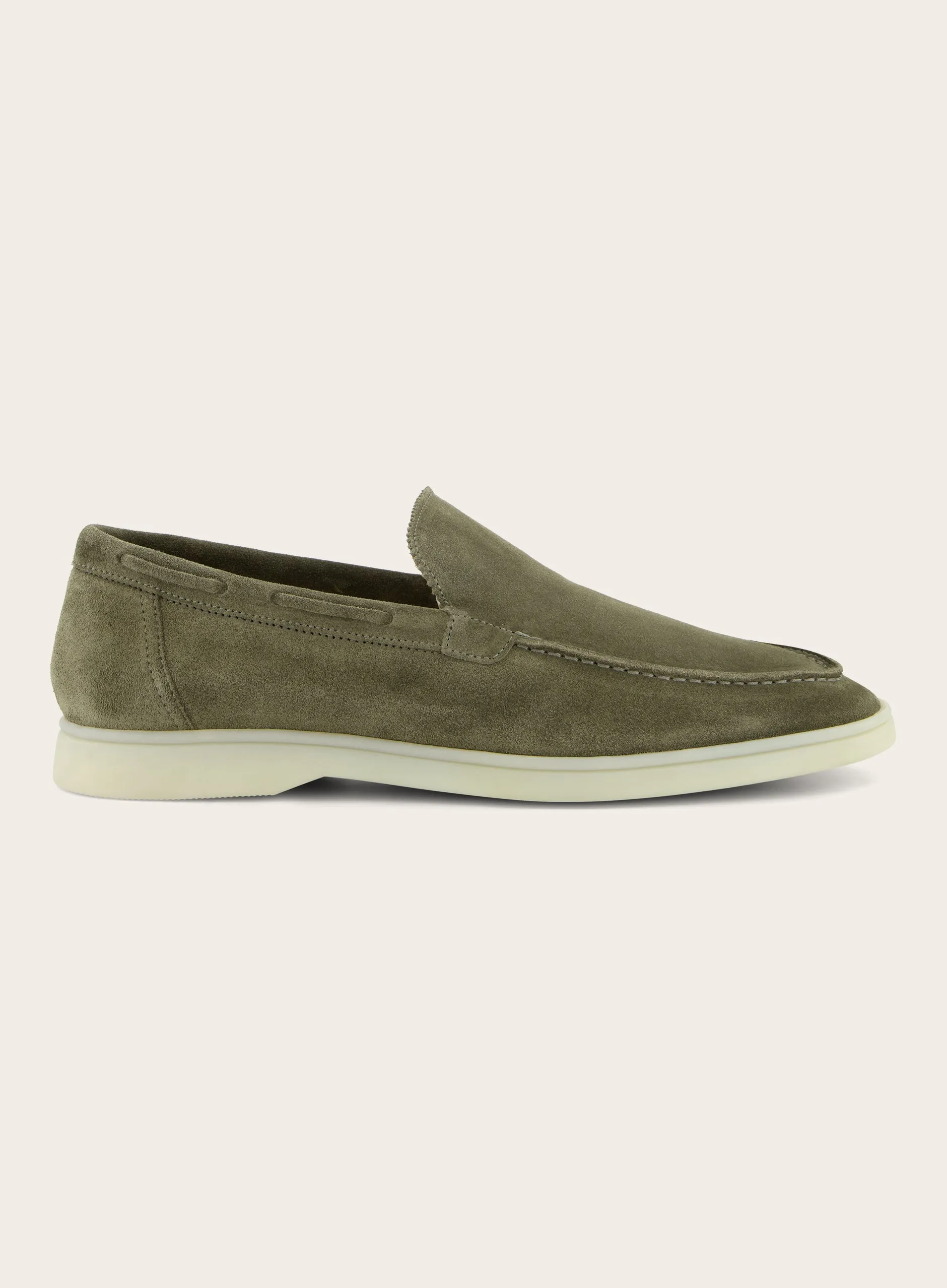 Loafers van suède