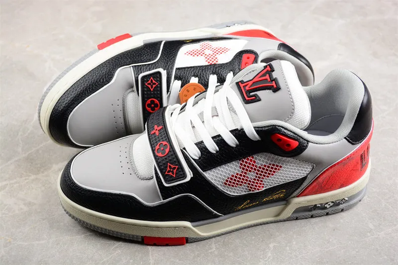 Louis Vuitton Trainer Low 'White Black Red White Mesh'
