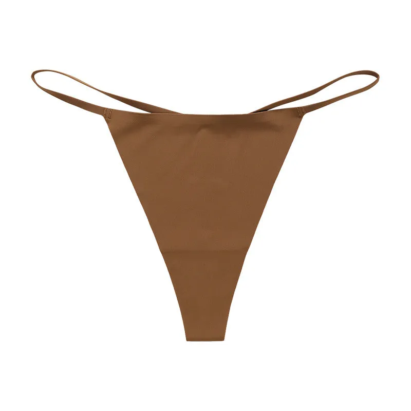 Low Rise Sexy Leopard Print Seamless One Cord Panties Thong