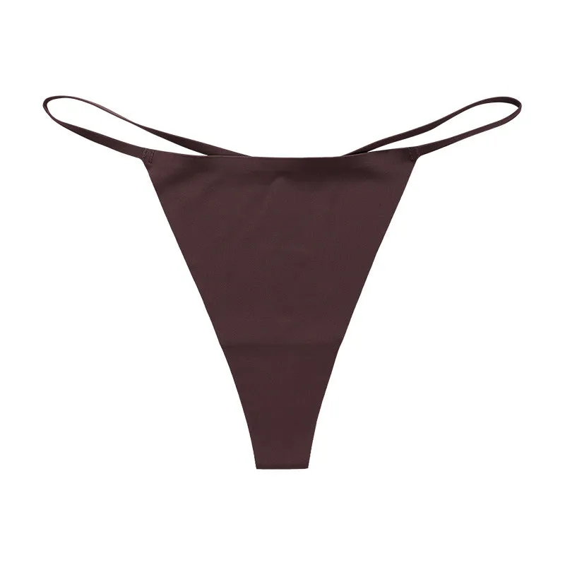 Low Rise Sexy Leopard Print Seamless One Cord Panties Thong