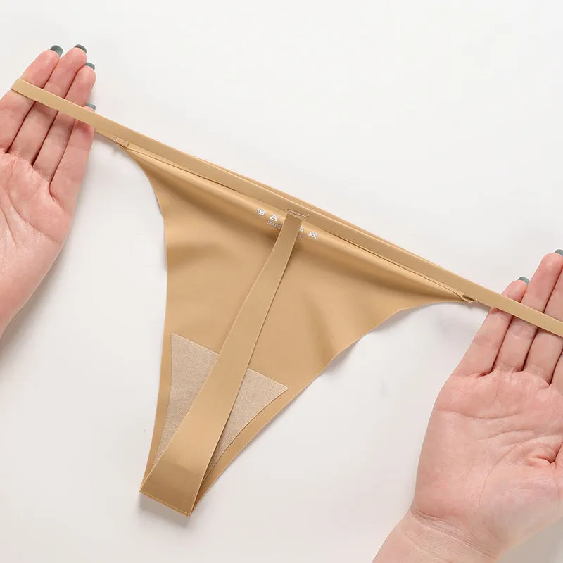 Low Rise Sexy Leopard Print Seamless One Cord Panties Thong