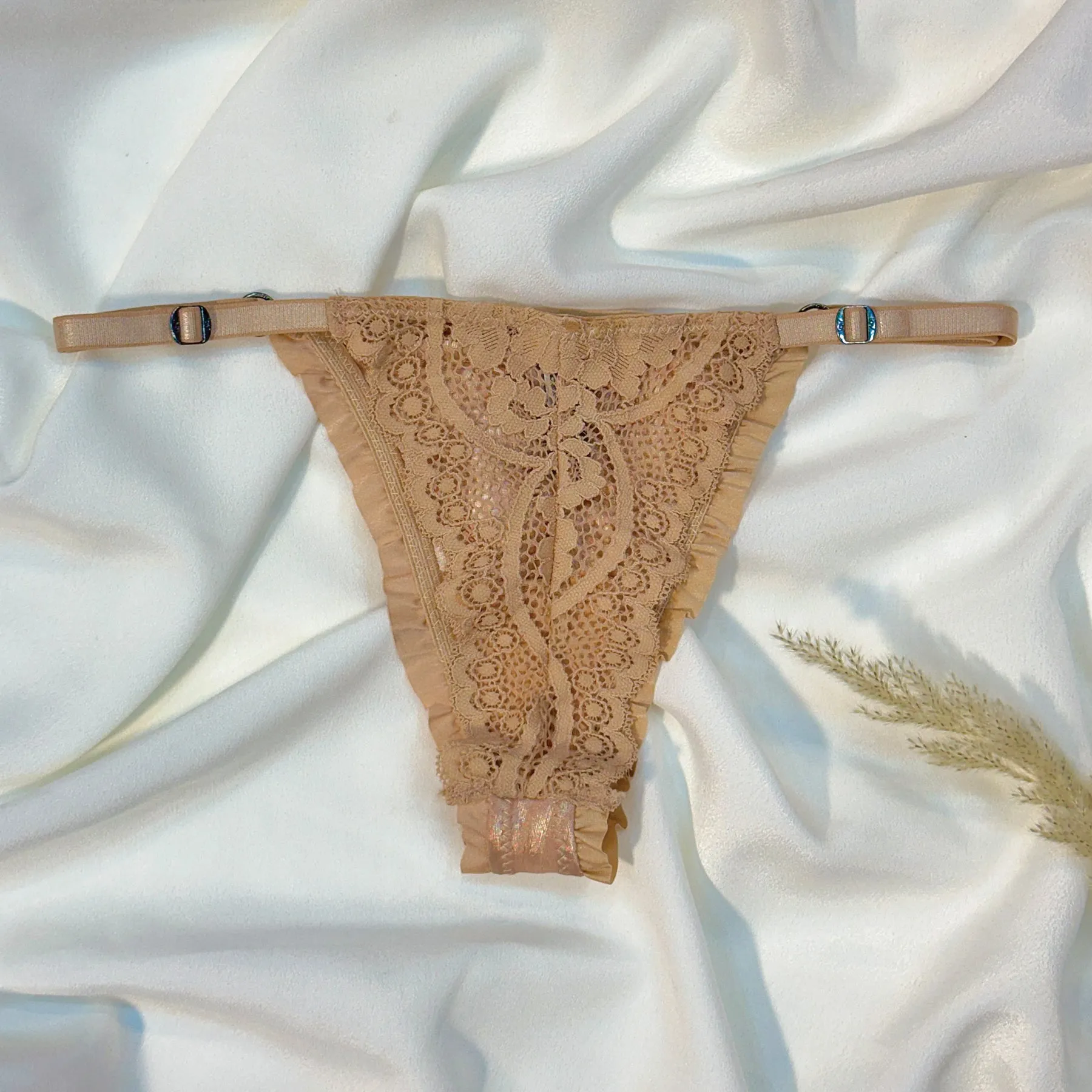 Luxe Lace Bralette and Thong Set