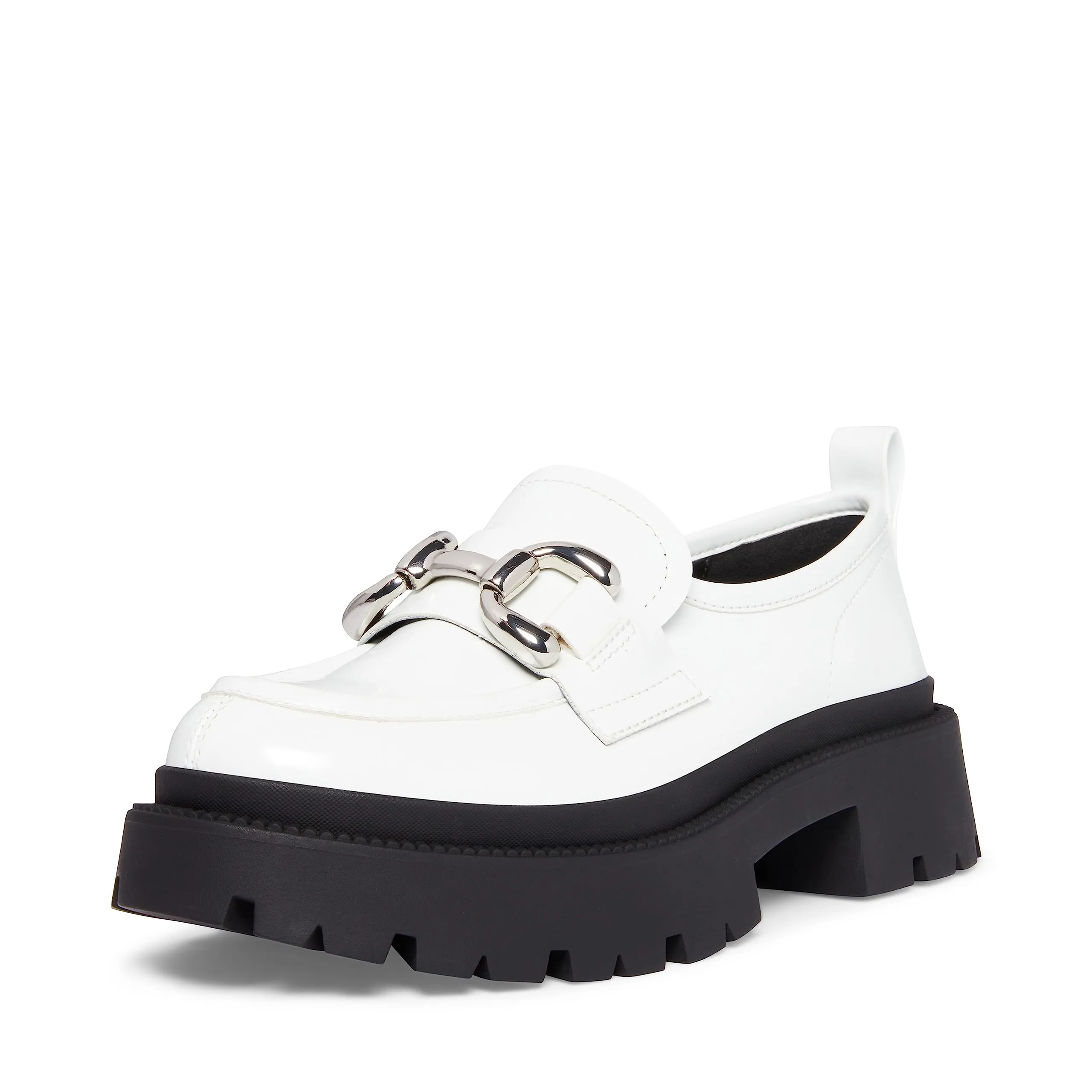 Madden Girl Women's Ashlee Loafer, White Box, 10