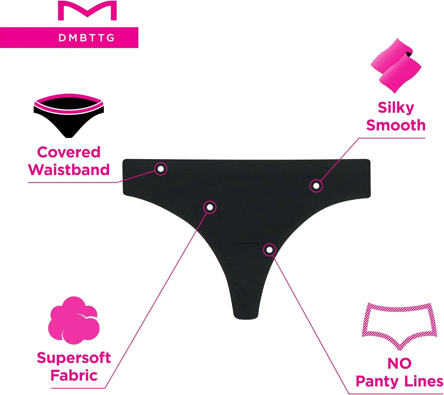 Maidenform Women's Barely There Thong 3 Pack
