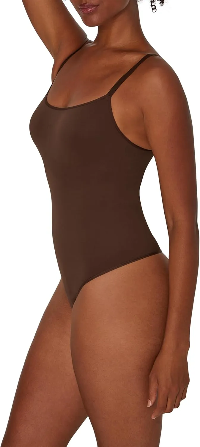Maidenform Womens Seamless Shapewear, Tummy Control Thong Bodysuit, Firm Control Thong Body Shaper