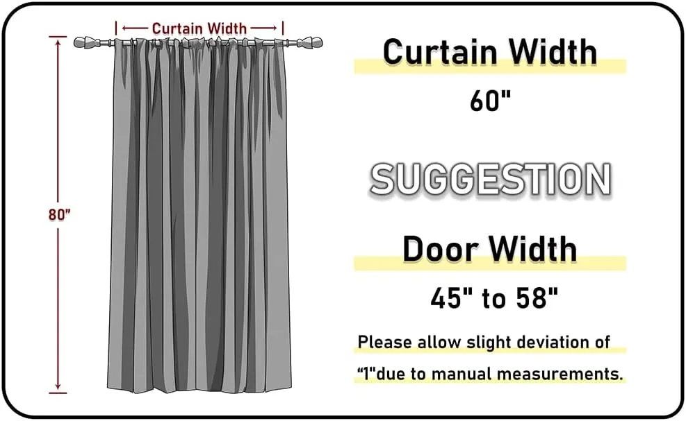 Manfei Leopard Cheetah 1 Panel Doorway Curtain,Pink High Heels Champagne Roses Floral Blackout Closet Door Curtain,Cool African Wild Animal European Style Gray Door Drape for Privacy Shading,80"×60"